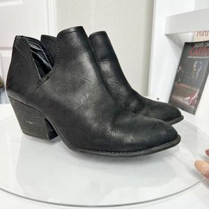 Steve Madden Arcadia Booties Black Leather Ankle Booties Size 10